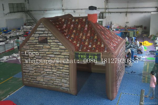 outdoor activities 6x4x5mH portable Inflatable Irish Pub House For Sale 2022 new backyard Inflatable beer bar inn party tent