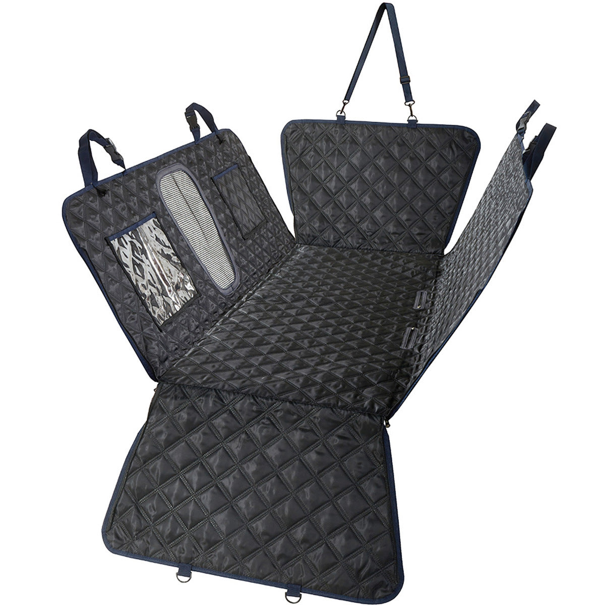 Pet Travel Waterproof Dirt-Resistant Scratch-Proof Dog Car Seat Cover, Black