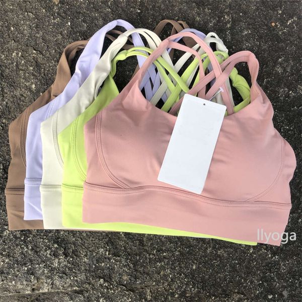 Women Cross Strap Shockproof Beautiful Back Clothing Breathable Quick Dry Yoga Bra Fitness Sports Underwear Workout Gym Tank Tops Running Ca