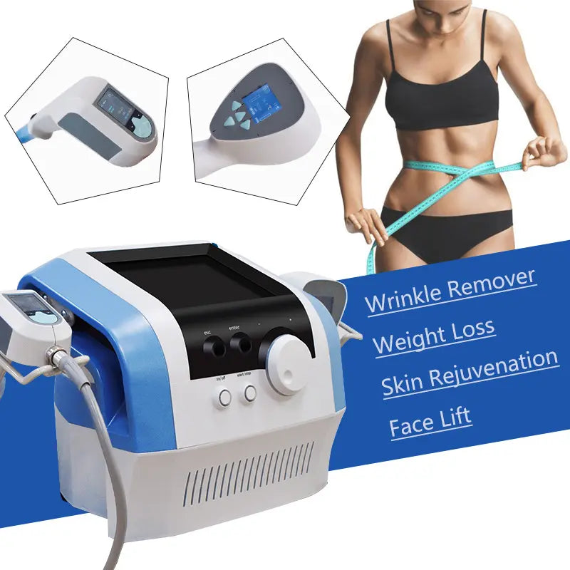 Portable 2 in 1 Eye Bags Removal ultra 360 Full Body Fat Reducing Skin Tightening RF Body Slimming Machine Suitable for Beauty Salons