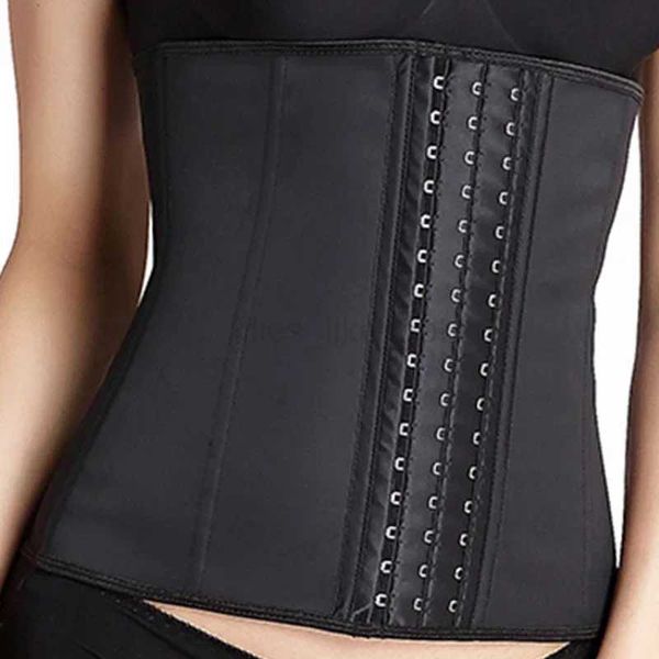 Waist Trainer Corsets9-Steel-Bone Body Shaper Women Underbust Latex Sport Girdle Hourglass Long Torso Cincher Weight LossL240727