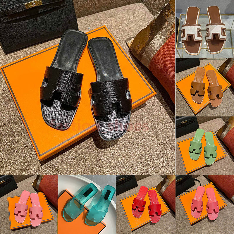 designer Hsandals oran Women Shoes Slipper Summer Leather H Women Sandal Casual Slides Outdoor Female Flip Flops shoes platform size 36-41 dhgate fa
