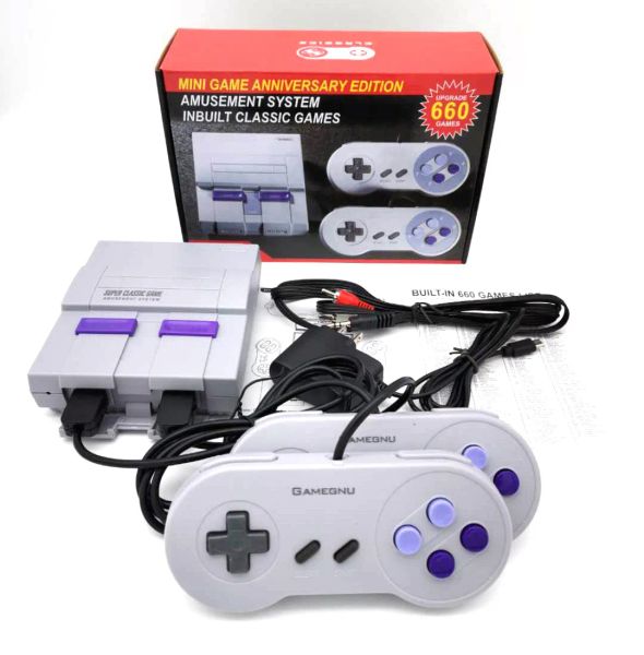 Super Classic SFC TV Handheld Mini Portable Game Players Consoles Entertainment System For 660 NES SNES Games Console LL