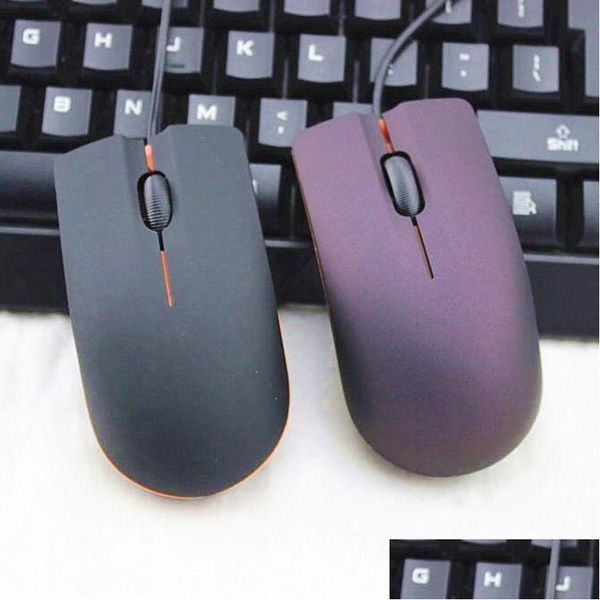 Mice 50Pcs Dhs Mini Wired 3D Optical Usb Gaming Mouse For Computer Laptop Game Mouses With Retail Box Drop Delivery Computers Networ Dhuvl