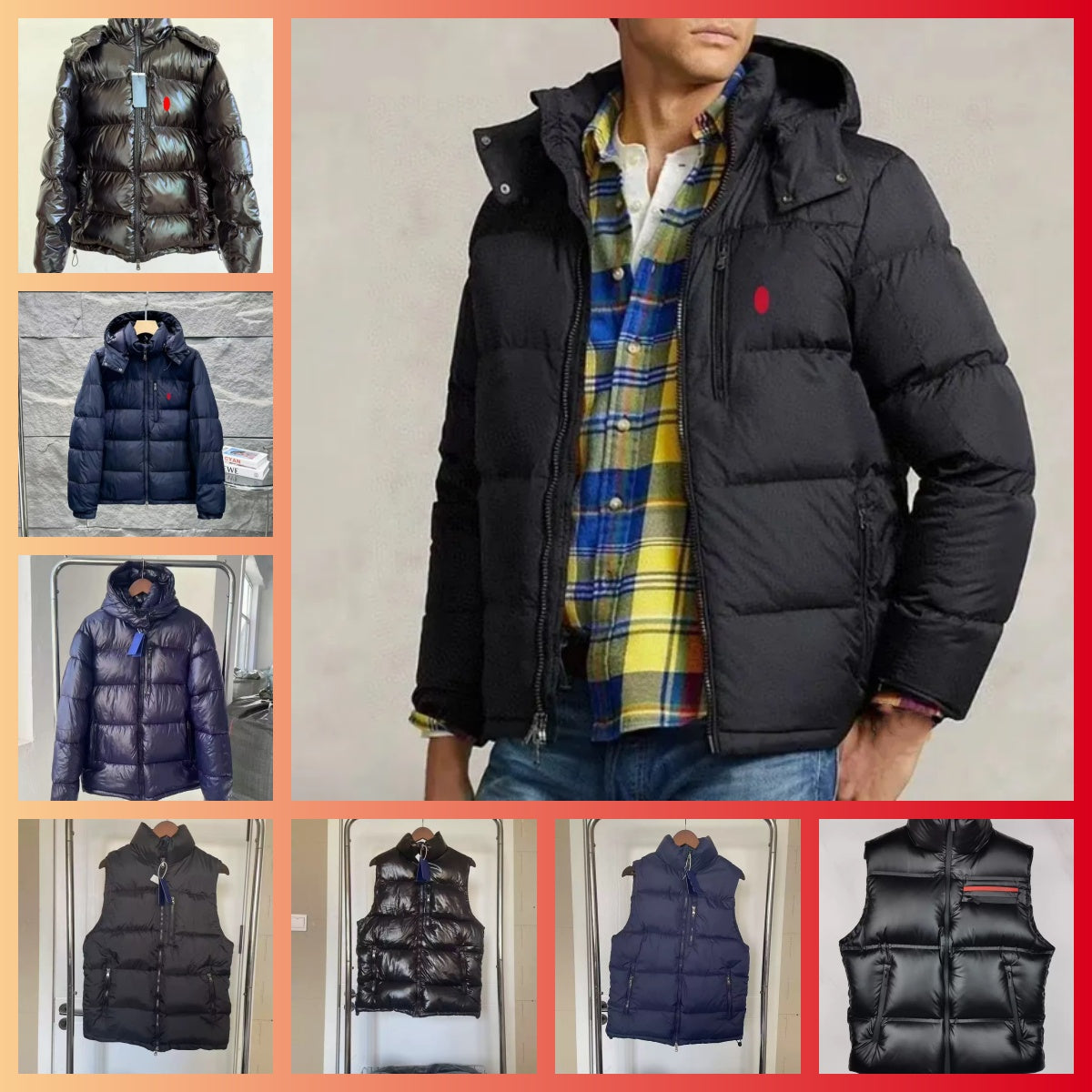 Designer mens Winter Puffer Jackets Parkas Snowsports Clothing raulph laruen vest For Fashion style Winter Accessorize Snow Jackets and Outerwear Ho