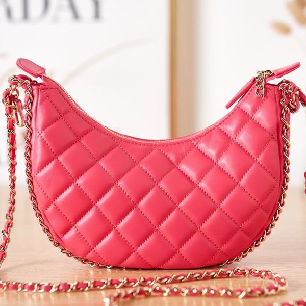 Designer Hobo Bag Lambskin Chain Bag 10A Mirror Quality Crossbody Bags With Box C036