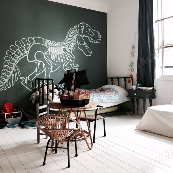 Wall Stickers Dinosaur for Kids Room Boy Decal Decor Boys Nursery Decals Vinyl Sticker Z864 230225