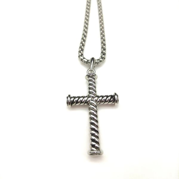 Designer Necklace mens necklace designer Jewlery silver Retro cross Fashion Jewellery Chains for men Pendant Necklaces birthday women boys p