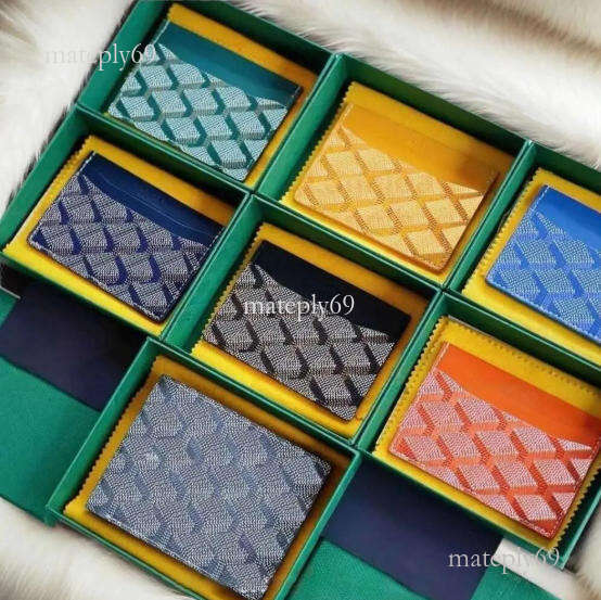 Card Holder Designer Wallet Genuine Leather Cardholder Fashion Coin Purse Mini Wallets Id Card Golies Yardize Wallet Interior Slot Goize Yardize Wal