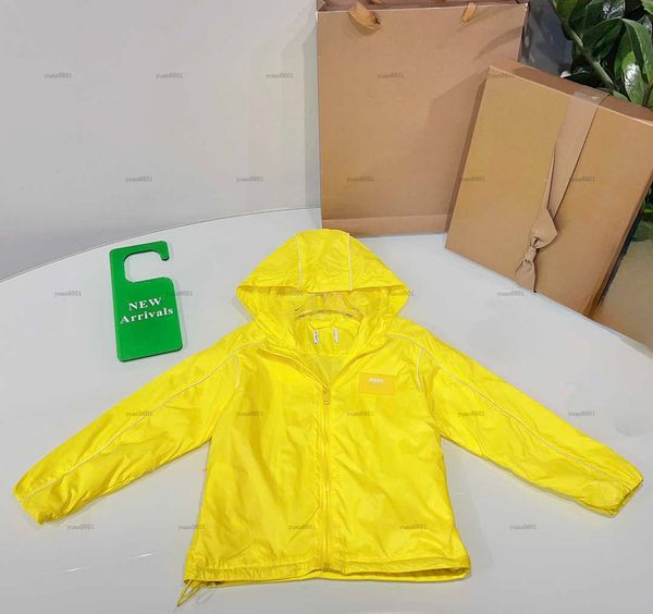 Popular baby coat Mesh lining design boys girls hooded Jacket kids designer clothes autumn Simple solid color child Outwear