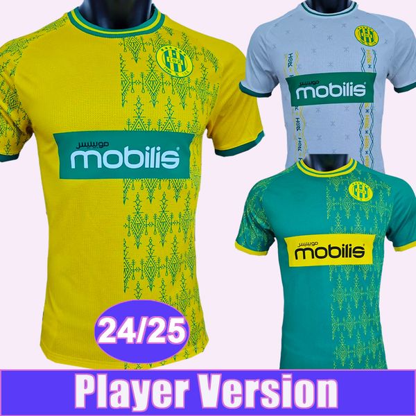 24 25 Kabylie Mens Player Soccer Jerseys REDJEM BOUDEBOUZ Home Away Green Version Football Shirts Short Sleeve Adult Uniforms