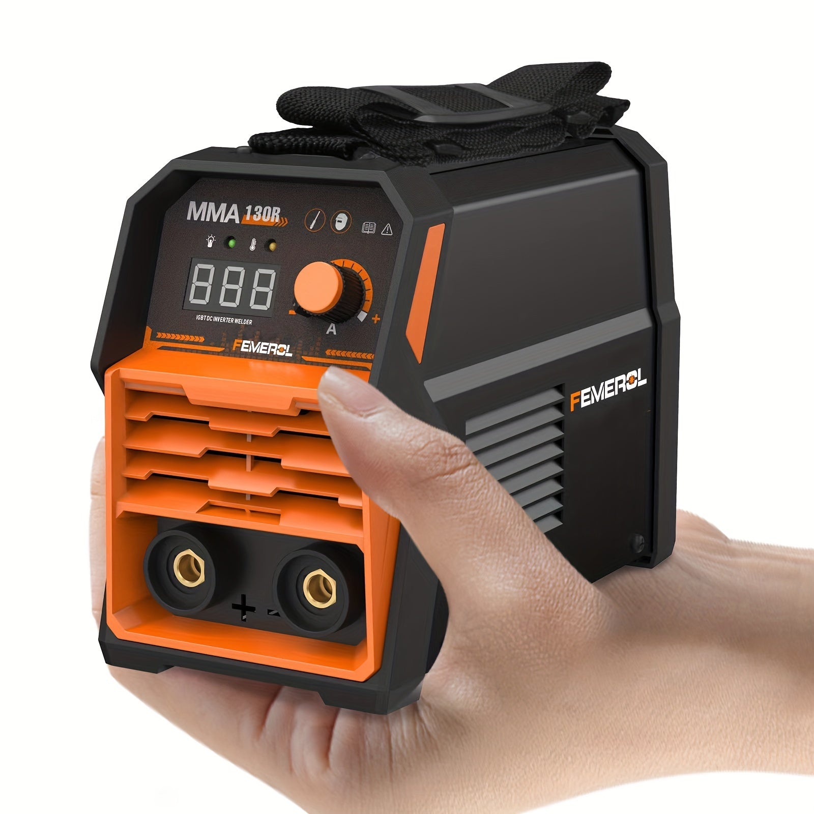 TEMU Femerol 130a Stick Welder, Mini And Portable Mma Welder Hot Start 110v Arc Welding Machine Digital Display Igbt Inverter Welder Ip21s