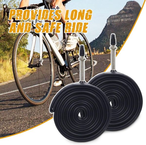 ZUKKA 2 Pcs 700x23C-25C 700x28C-32C Bike Inner Tubes 48mm FV Presta Valve 700C Bike Tire Tube for Road Bike Bicycle Parts