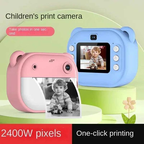 Toy Cameras Film Childrens digital camera instant printing childrens thermal photo video toy+32G storage card WX5.28MFKH