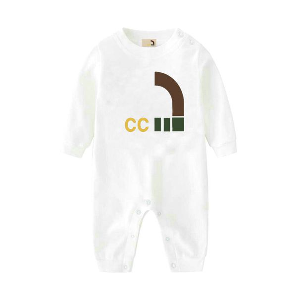 Rompers baby Boys and girls Pure cotton Rompers Boys girls kids designer print summer short-sleeved and Long sleeve jumpsuit newborn romper