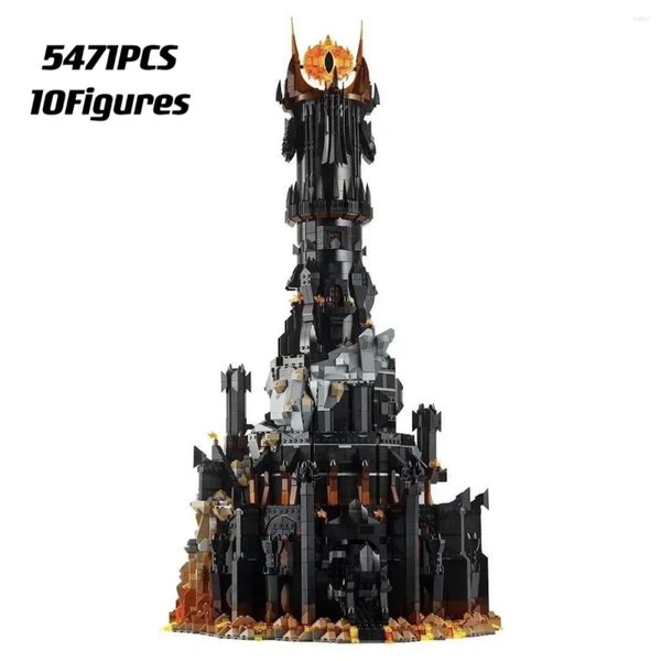 Party Favor Lord of the Rings Balatu Black Tower 5471Pcs 10333 Dark Model Building Blocks Kit Bricks Creative MOC Toy For Boys Adult Birthda