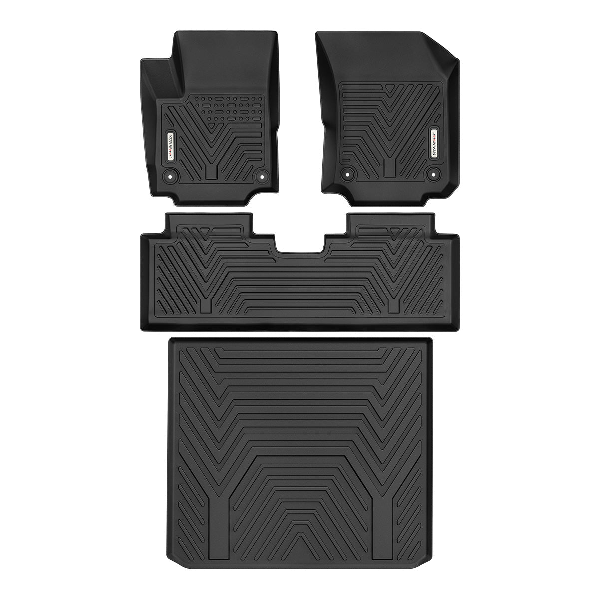 YITAMOTOR® Floor Mats for 2018-2024 Chevrolet Equinox Front Rear Cargo Liner Rubber 4pcs