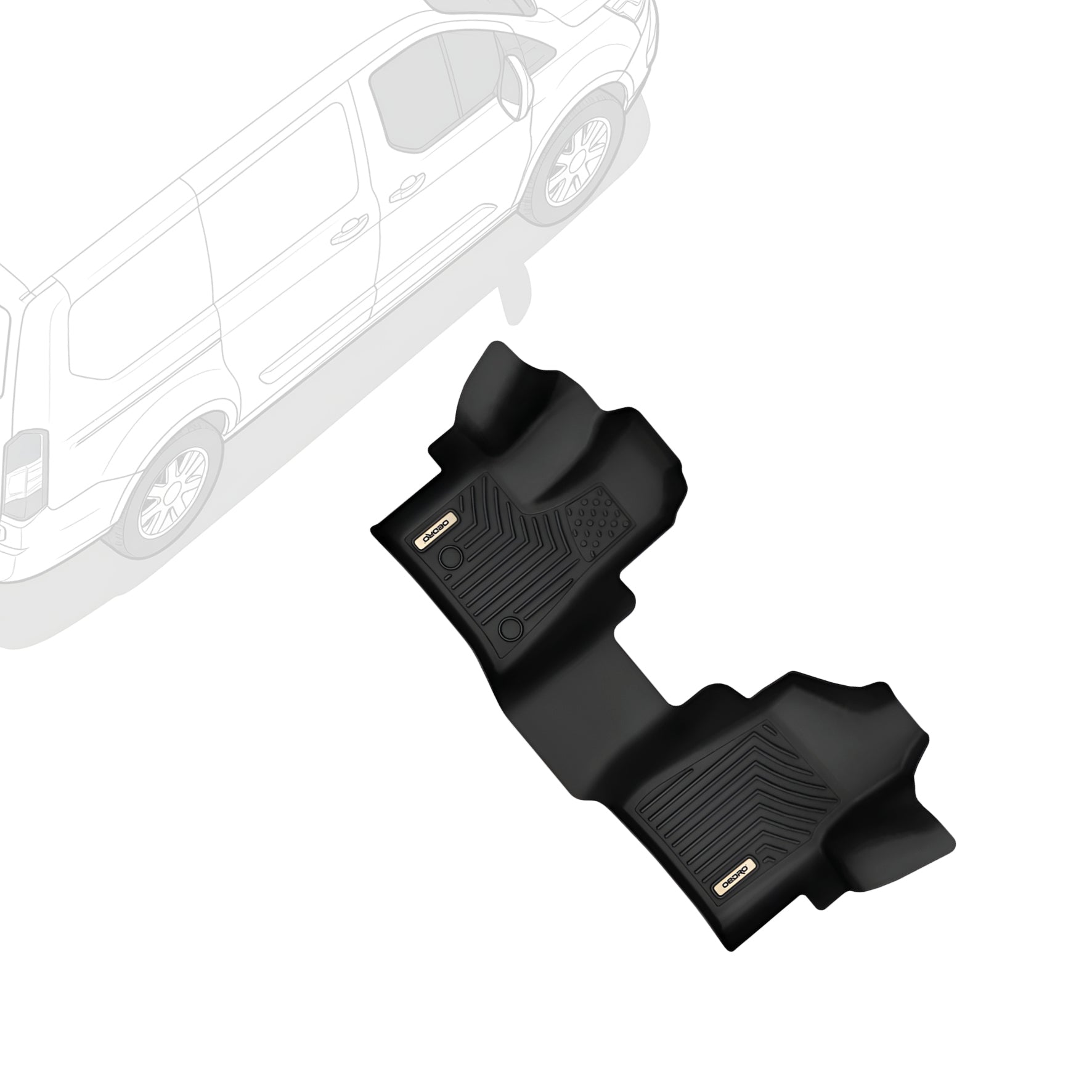 OEDRO Floor Mats for 2015-2021 Ford Transit-150-250-350 (No Transit Connect)