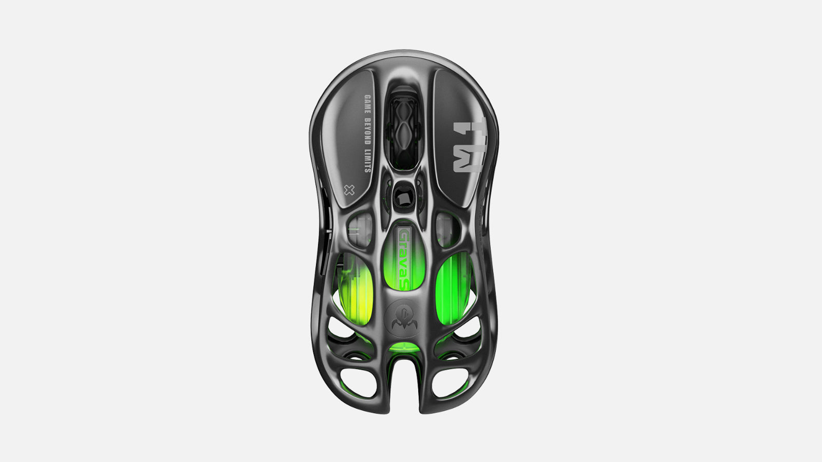 GravaStar Mercury M1 Pro Wireless Gaming Mouse Gunmetal Gray