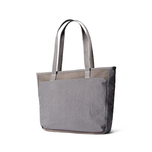 Bellroy Tokyo Tote Compact - Premium Edition Small Leather Laptop Shoulder Bag Storm Gray