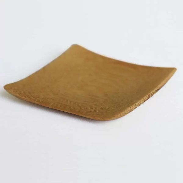 Small Mini Bamboo Dishes Eco-friendly Snack Plate Kitchen Spoon Rack Seasoning Sauce Holder Tableware dh6421