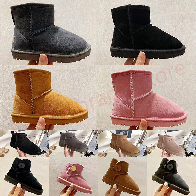 Big Kids Shoes Mini Boot Women Designer Boots Woman Pink Winter Toddler Baby Boys Girls Snow Boot Children Platform Enfant Infant Youth