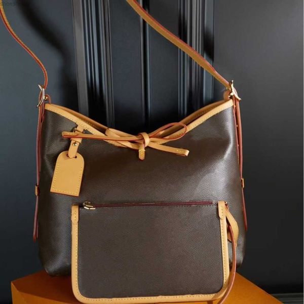 One Leather Lujia Bag Original Carryall Chip Version Small Tote Shoulder Cross Bun Mother