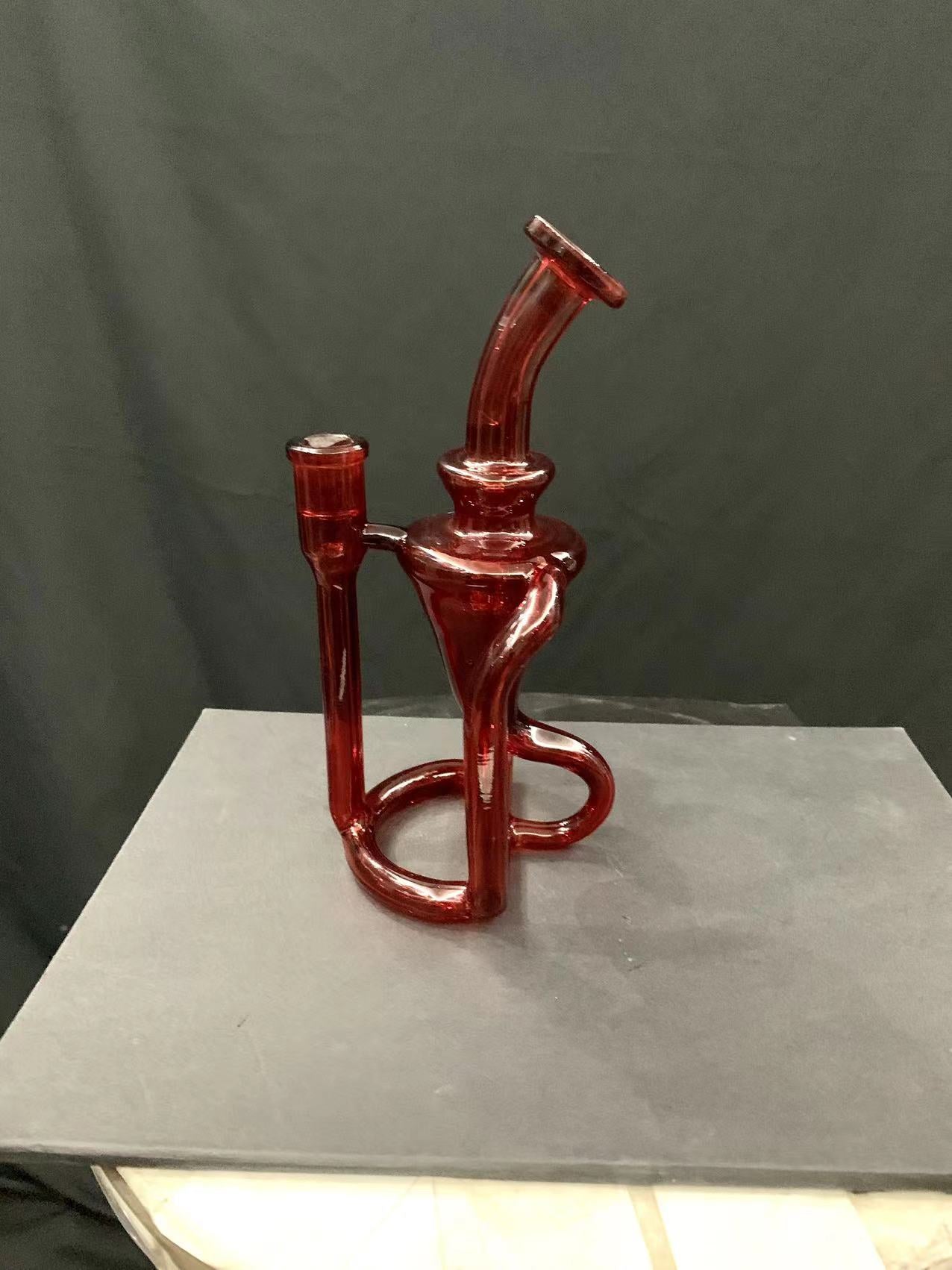 anguschenchen Imported Red from the United States glass bong dab rig hookahs oil burner bubbler water pipes You can customize the desired style and
