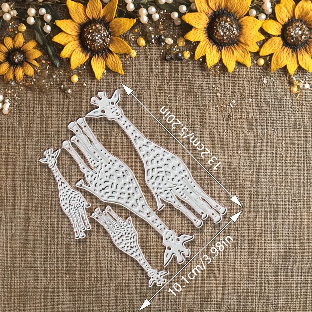 TEMU 1pc Giraffe Metal Die Cut, Diy Scrapbooking Embossing Stencil, Handmade Greeting Card Making Metal Cutting Dies, Gift Card Making Tools