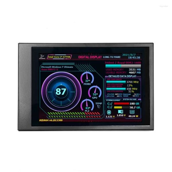 Monitors 3.5 Ips Usb Secondary Sn Computer Monitor 360° Rotation Cpu Gpu Ram Hdd Display Ly Aida64 Mini Drop Delivery Computers Networ Otvs8