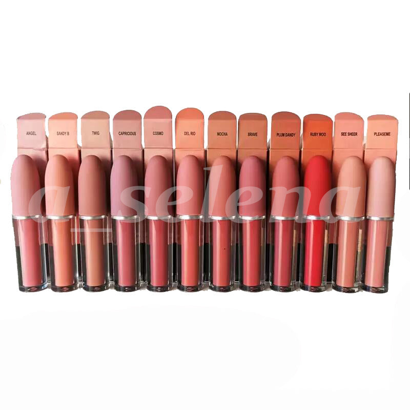 Lips Makeup 4.5g Lustre Matte liquid lipstick Lip Gloss 12 Different Colors Cosmetic