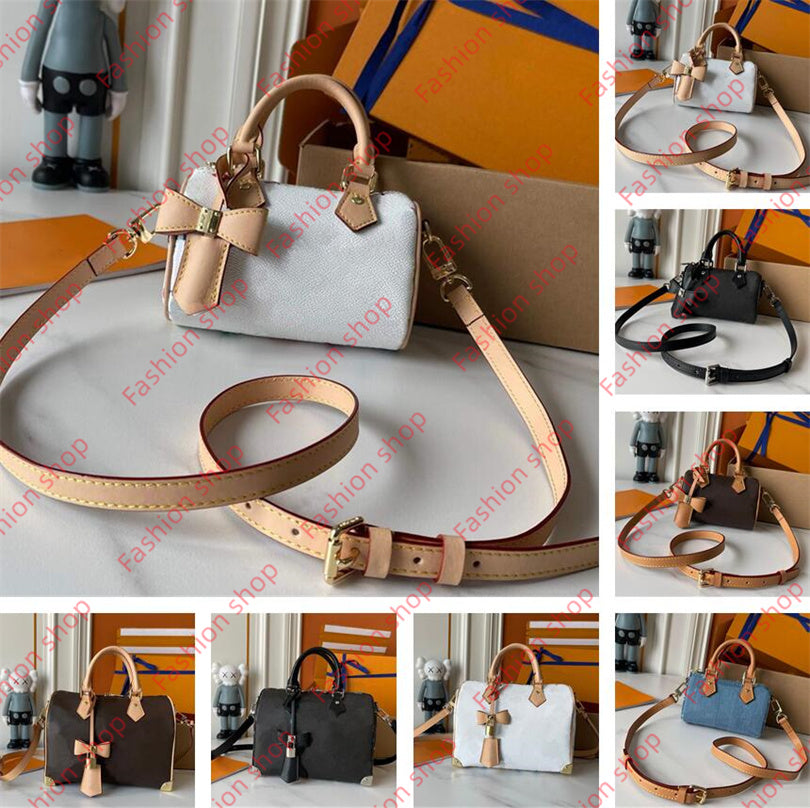 Designer Nano Speedys Boston pillow bag women Murakami Takashi handbag tote high quality Shoulder crossbody bags Clutch wallet Hobo purses lady mess