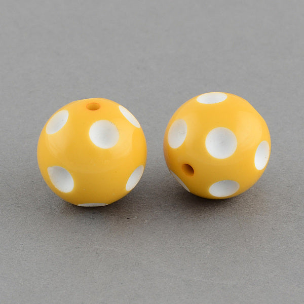 Bubblegum Opaque Acrylic Round Beads