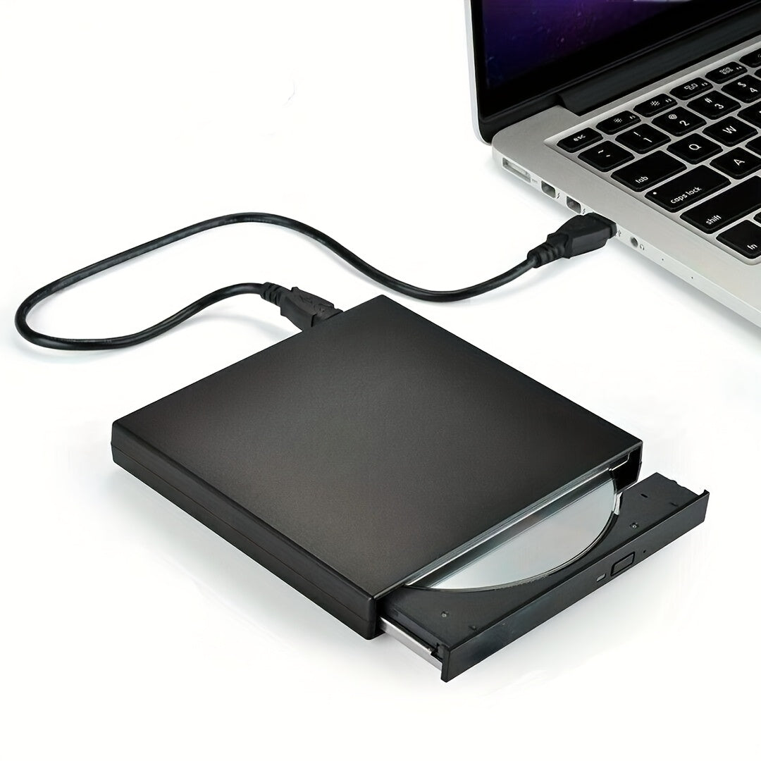 TEMU External Dvd Cd- Dvd-rom Cd-rw Player Portable External Cd-rw Drive Dvd-rw Burner Recorder Player For Laptop Desktop Computer With Storage Bag,