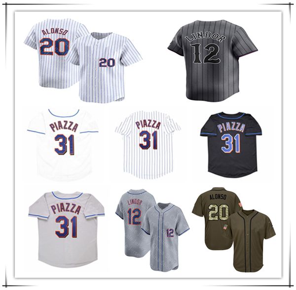 2000 Throwback WS Baseball Jerseys Mike Piazza Edgar Alfonzo Rickey Henderson Robin Ventura Mike Hampton Al Leiter Tom Seaver Jose Reyes Bla