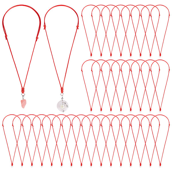 9 pieza de cordón de poliéster encerado para hacer collares