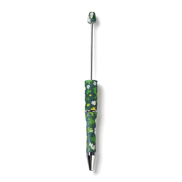 Clover Pattern Plastic Beadable Pens