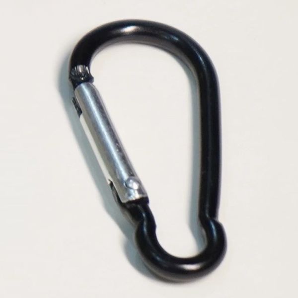 Aluminum #6 Shape Carabiner with Secure Lock Mechanism for Mountaineering & Bags