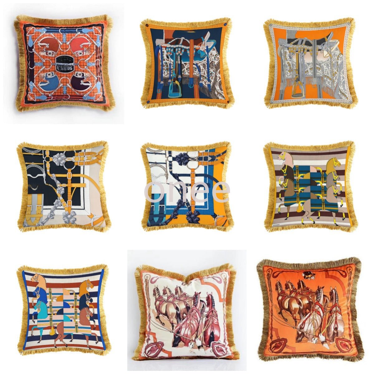 felt pillow case Designer pillow case Hh home designer cushion cover pillowcase jacquard 45x45cm sofa bed tassel print wool cover