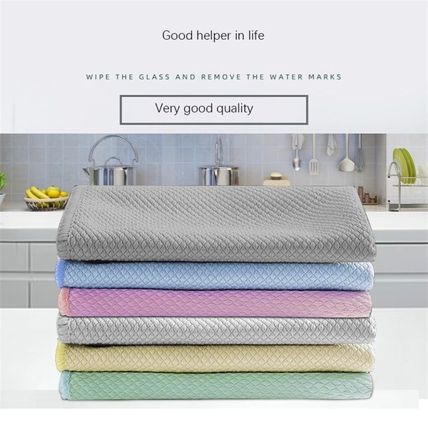Cleaning Cloths 30x40cm 510 pieces of microfiber cleaning towel rags absorbable glass kitchen cleaning rag table and window car dishwashing