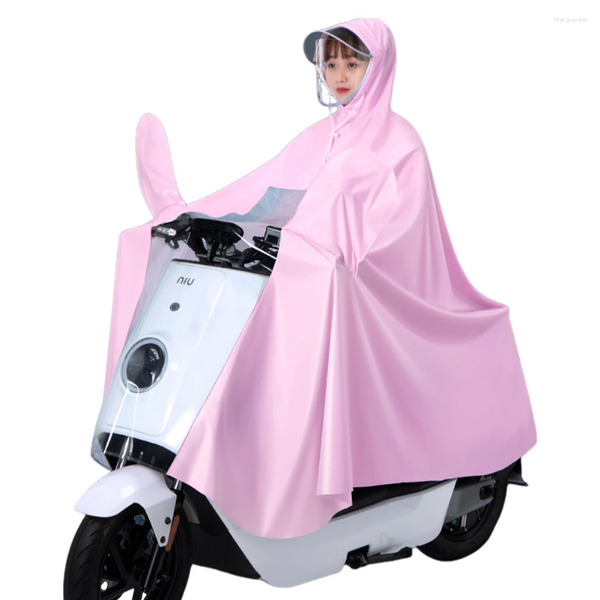 Raincoats Special Raincoat For Electric Vehicle With Mirror Slots Scooter Motorcycle Waterproof Thickened