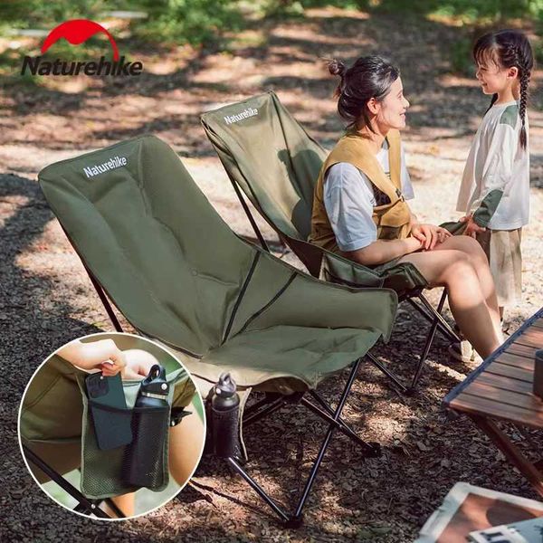 Camp Furniture Naturehike high back moon chair portable adjustable backrest outdoor camping folding leisure fishing hiking H241121
