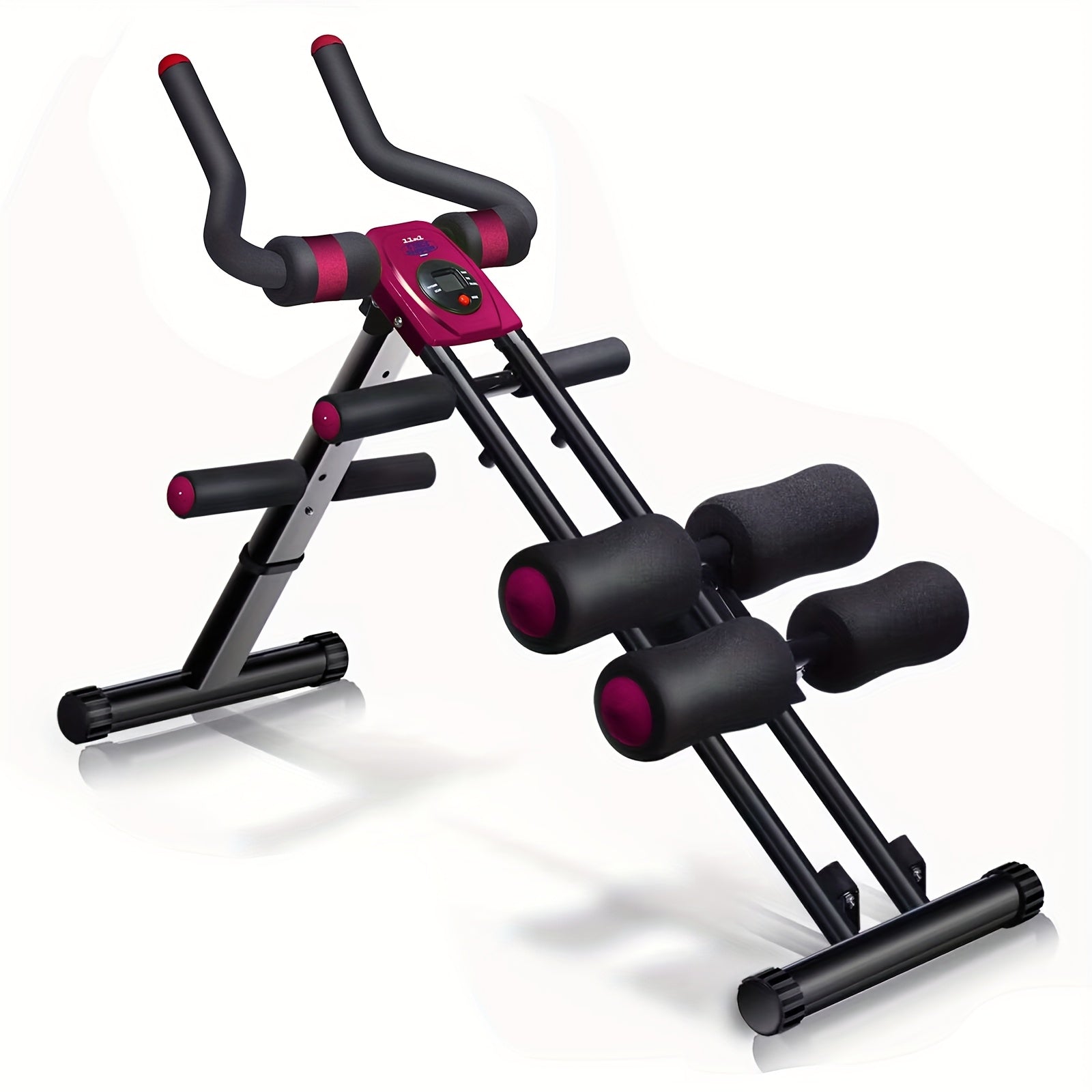 TEMU Ab Workout Equipment, Machine,, Adjustable Ab Trainer Workout , Squat Machine, Pull Up, , Gifts For Man And Woman-red