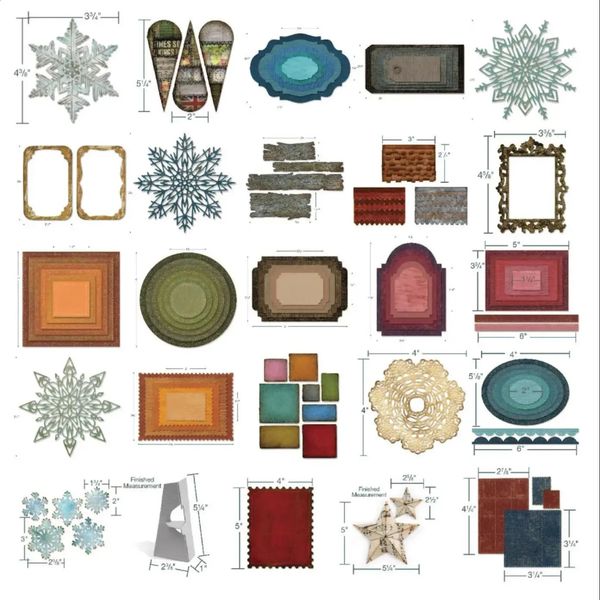 Metal Cutting Dies Snowflake pentagram Decoration Scrapbooking Emboss Clipbook Template Greeting Card handmad 241217