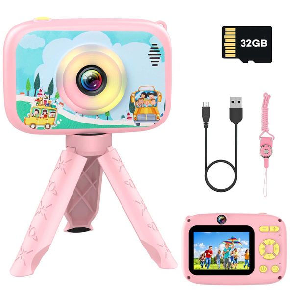 Kids Camera Toys for 3-12 Years Old 40MP HD Selfie Digital Video Camera with 32GB SD CardM240803