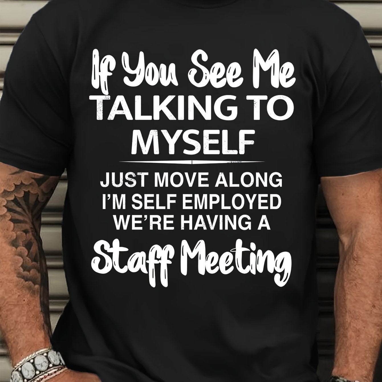 TEMU Plus Size Men's " " Graphic Print T-shirt For Summer, Outdoor Sports Short Sleeve Tees, Plus Size T Shirts, Plus Size