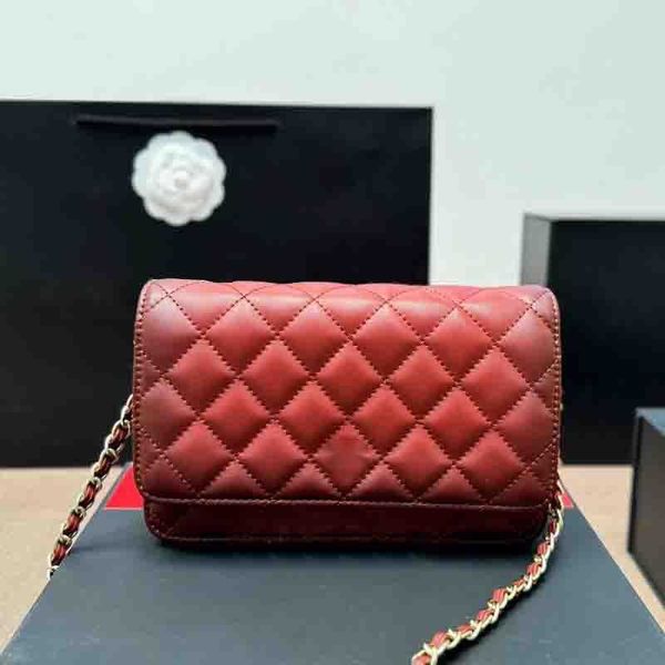 2025--10A Women Shoulder Bag Zipper Designer Wallet Leather Diamond Lattice Luxury Handbag Underarm Trend Coin Purse Vintage Card Holder Cro