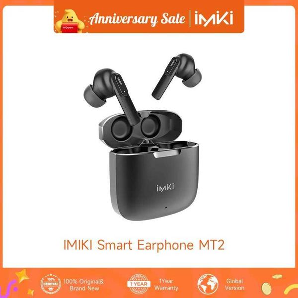 Cell Phone Earphones IMIKI MT2 fully in ear dual microphone ENC noise cancelling sports earphone BT 5.3 IPX4 waterproof wireless earphone Hi