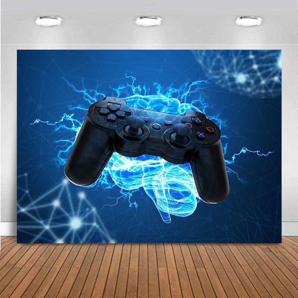 Game Controllers Joysticks Game console series digital printing photography background fabric versatile for party wall decoration z250210