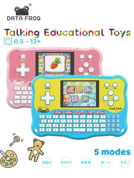 DATA FROG Teenagers Children Learn Play Handheld Games Child Games For Kids 3-12 Years Old Puzzle Machine Holiday Gift Y240808